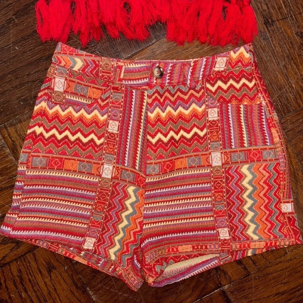 Geometric Aztec Fringe cider matching set